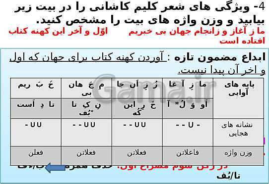 پاورپوینت علوم و فنون ادبی (2) یازدهم دبیرستان | درس 9: استعاره- پیش نمایش