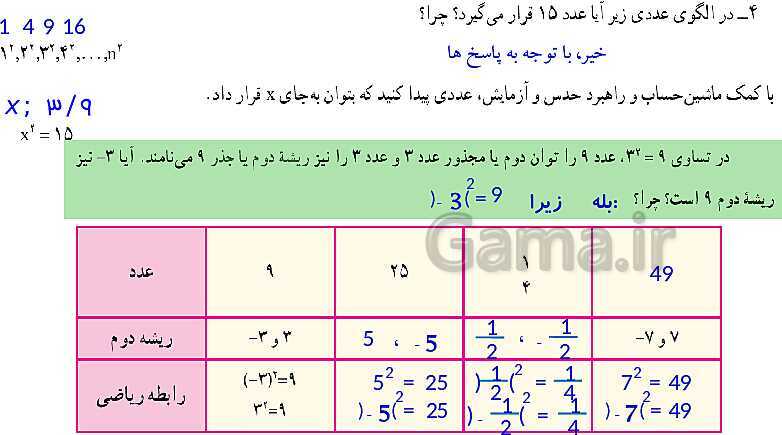 پاورپوینت آموزش و حل مسئله های فصل 7 ریاضی هفتم | توان و جذر (صفحه 84 تا 96)- پیش نمایش