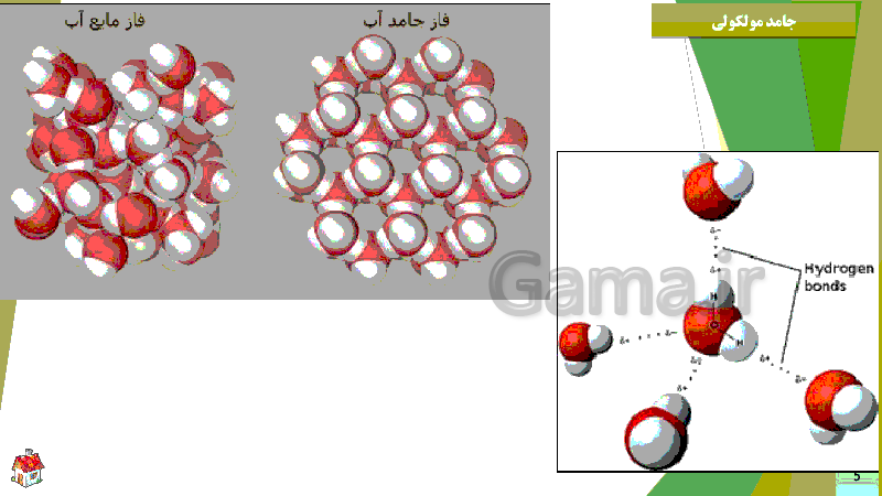 پاورپوینت شیمی (3) دوازدهم | بررسی ساختار جامدهای مولکولی، کووالانسی و یونی و جامد فلزی- پیش نمایش