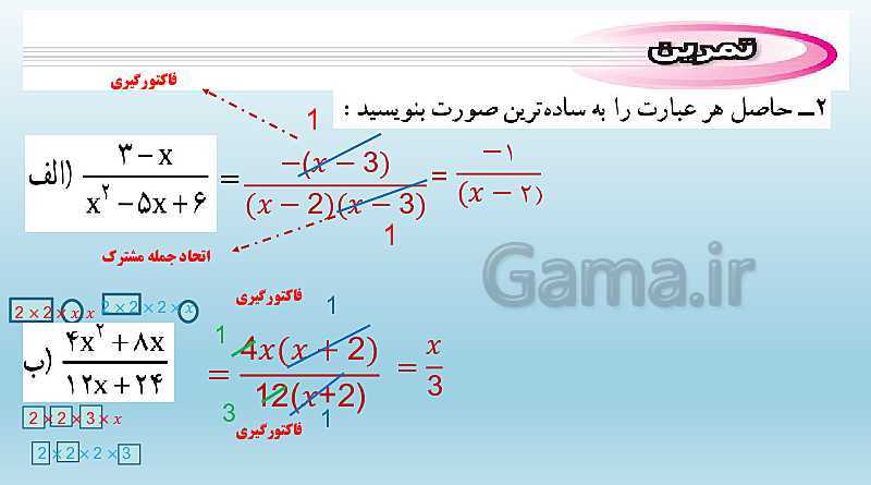 پاورپوینت تدریس کامل فصل 7: عبارت‌های گویا (درس 1 تا 3)- پیش نمایش