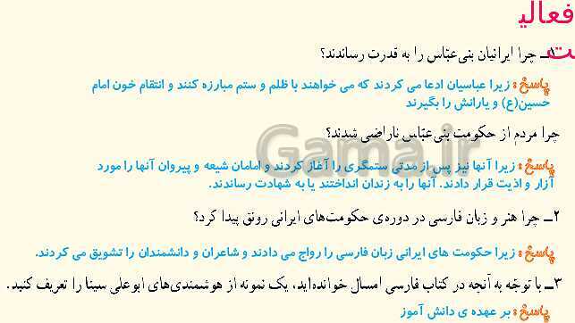 پاورپوینت آموزش مطالعات کلاس پنجم دبستان | درس 19: ایرانیان مسلمان حکومت تشکیل می‌دهند- پیش نمایش