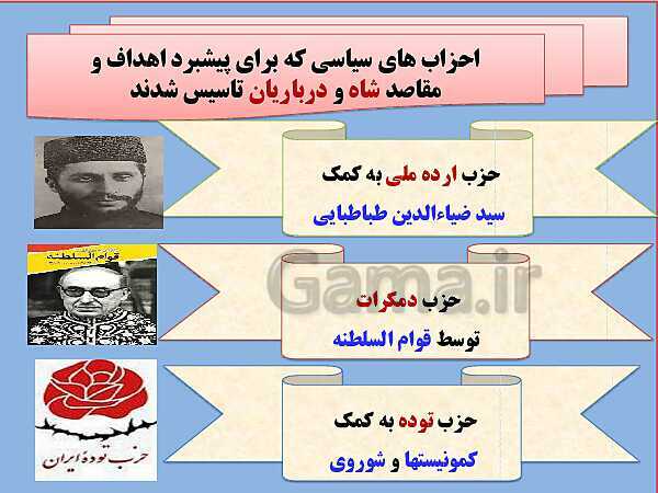 پاورپوینت تدریس تاریخ معاصر ایران | درس 11: اشغال ایران توسط متفقین و آثار آن- پیش نمایش