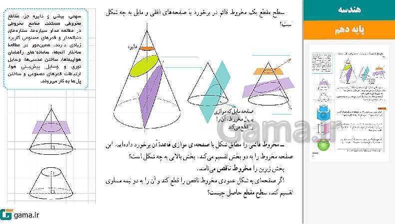 پاورپوینت کتاب محور ویژه تدریس مجازی هندسه (1) دهم ریاضی | فصل 1 تا 4- پیش نمایش