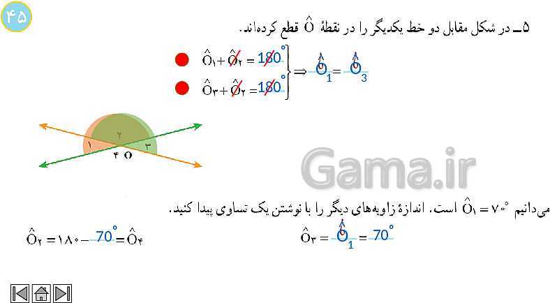 پاورپوینت آموزش فصل 4 ریاضی هفتم | هندسه و استدلال- پیش نمایش