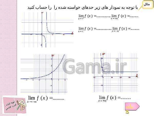 پاورپوینت ریاضی (3) دوازدهم دبیرستان | تعمیم حد- پیش نمایش