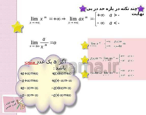 پاورپوینت ریاضی (3) دوازدهم دبیرستان | تعمیم حد- پیش نمایش