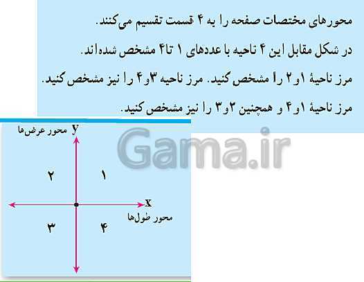 پاورپوینت ریاضی هفتم | فصل 8: بردار و مختصات (مختصات نقطه و بردار)- پیش نمایش