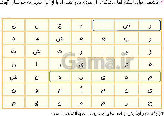 پاورپوینت حل صفحه 61 هدیه‌های آسمانی چهارم دبستان- پیش نمایش