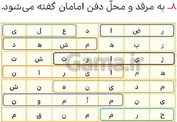 پاورپوینت حل صفحه 61 هدیه‌های آسمانی چهارم دبستان- پیش نمایش