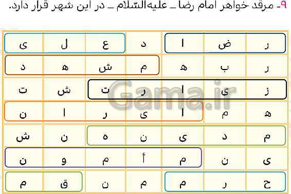 پاورپوینت حل صفحه 61 هدیه‌های آسمانی چهارم دبستان- پیش نمایش