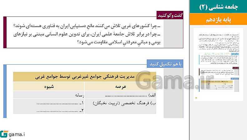 پاورپوینت کتاب محور ویژه تدریس مجازی جامعه شناسی (2) یازدهم انسانی | درس 1 تا 15- پیش نمایش