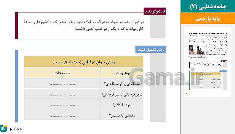 پاورپوینت کتاب محور ویژه تدریس مجازی جامعه شناسی (2) یازدهم انسانی | درس 1 تا 15- پیش نمایش