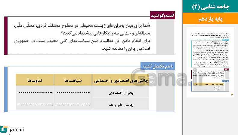 پاورپوینت کتاب محور ویژه تدریس مجازی جامعه شناسی (2) یازدهم انسانی | درس 1 تا 15- پیش نمایش