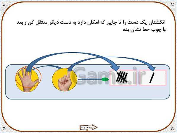 پاورپوینت ریاضی اول دبستان | تم 10:  آشنایی با عدد 6 و 7 و مقایسه کردن مجموعه‌ها- پیش نمایش