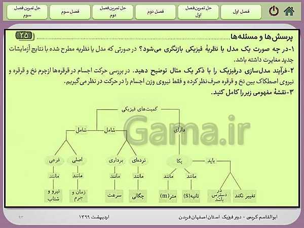 پاورپوینت آموزش و حل تمرین های فیزیک (1) دهم | فصل 1: فیزیک و اندازه گیری- پیش نمایش