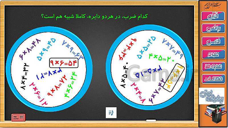 پاورپوینت تدریس ریاضی سوم دبستان | توزیع پذیری و جابجایی در ضرب- پیش نمایش