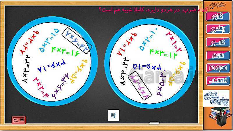 پاورپوینت تدریس ریاضی سوم دبستان | توزیع پذیری و جابجایی در ضرب- پیش نمایش