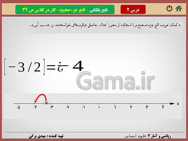 پاورپوینت تدریس ریاضی و آمار (2) یازدهم رشته انسانی | فصل 2: تابع- پیش نمایش