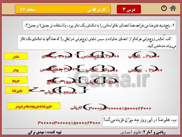 پاورپوینت تدریس ریاضی و آمار (2) یازدهم رشته انسانی | فصل 2: تابع- پیش نمایش