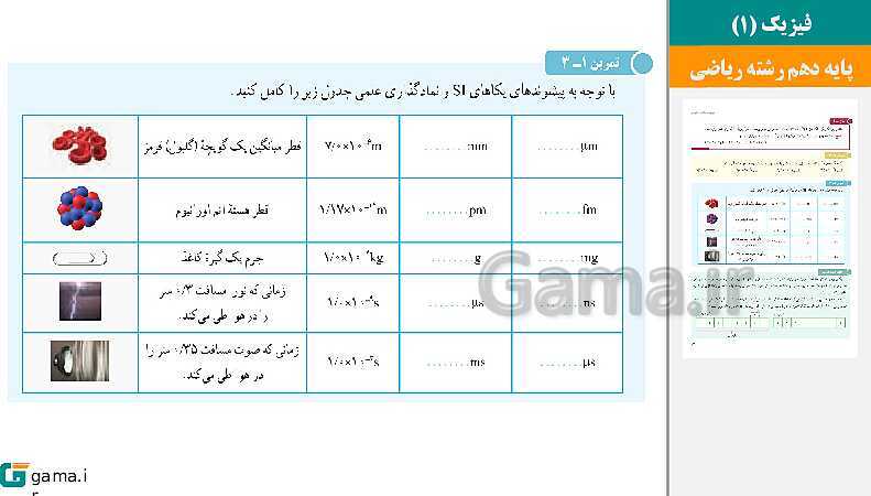 پاورپوینت کتاب محور ویژه تدریس مجازی فیزیک (1) دهم ریاضی | فصل 1 تا 5- پیش نمایش