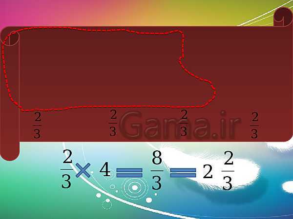 پاورپوینت ریاضی پنجم دبستان | ضرب کسرها- پیش نمایش