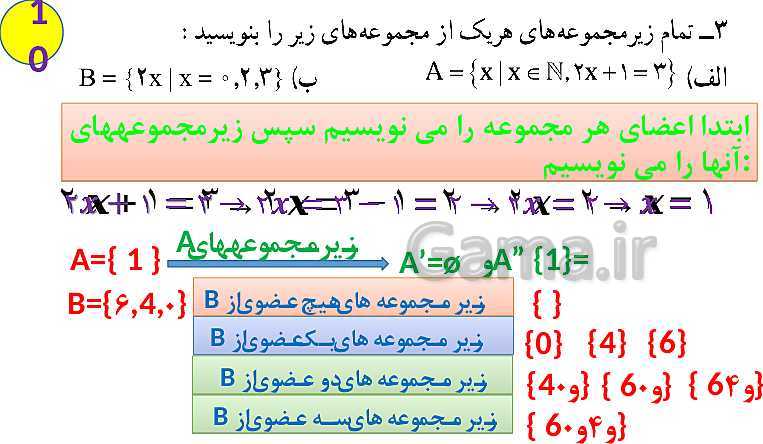 پاورپوینت آموزش آنلاین و حل کامل تمرین های ریاضی نهم | فصل 1: مجموعه‌ها- پیش نمایش