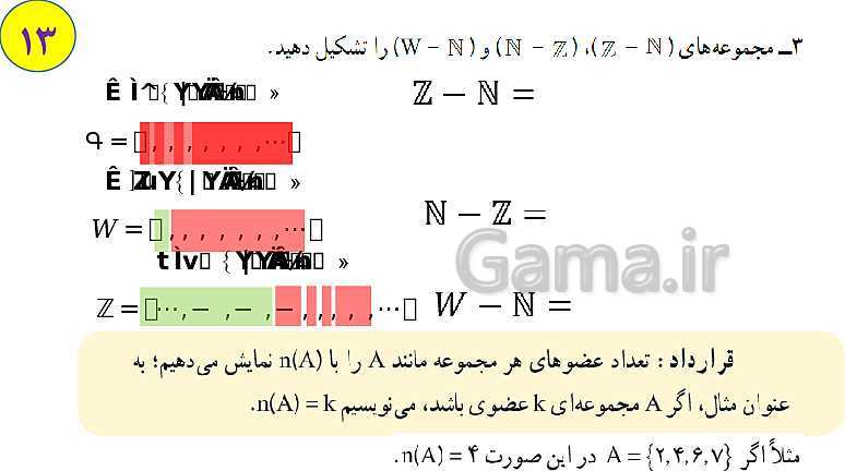 پاورپوینت آموزش آنلاین و حل کامل تمرین های ریاضی نهم | فصل 1: مجموعه‌ها- پیش نمایش