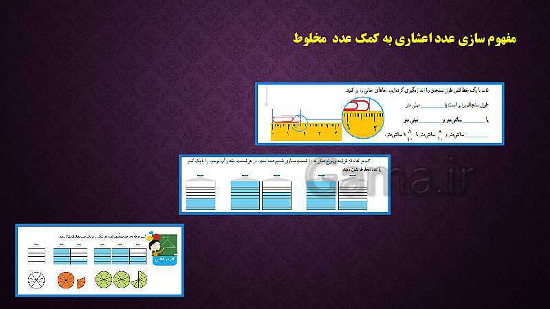 رابطه طولی کتب درسی ریاضی پایه دوم تا ششم ( مبحث اعداد اعشاری)- پیش نمایش