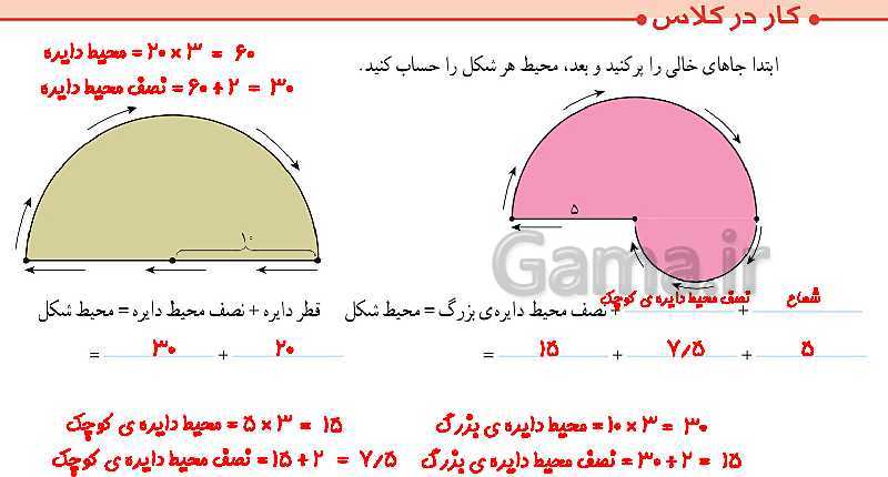 پاورپوینت تدریس محیط دایره با کشف عدد پی (صفحه 110 تا 112)- پیش نمایش