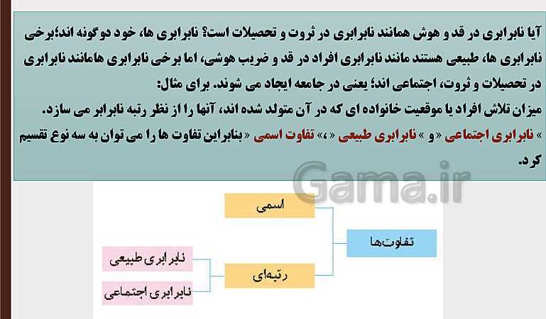 پاورپوینت جامعه شناسی (3) دوازدهم دبیرستان | درس 7: نابرابری اجتماعی- پیش نمایش