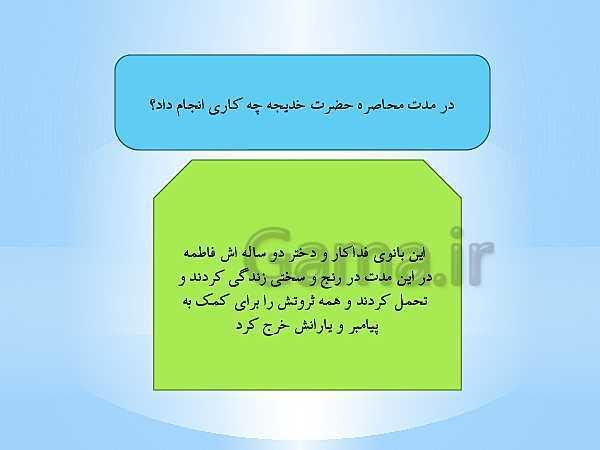 پاورپوینت هدیه های آسمانی چهارم دبستان | درس 14: اولین بانوی مسلمان (حضرت خدیجه)- پیش نمایش